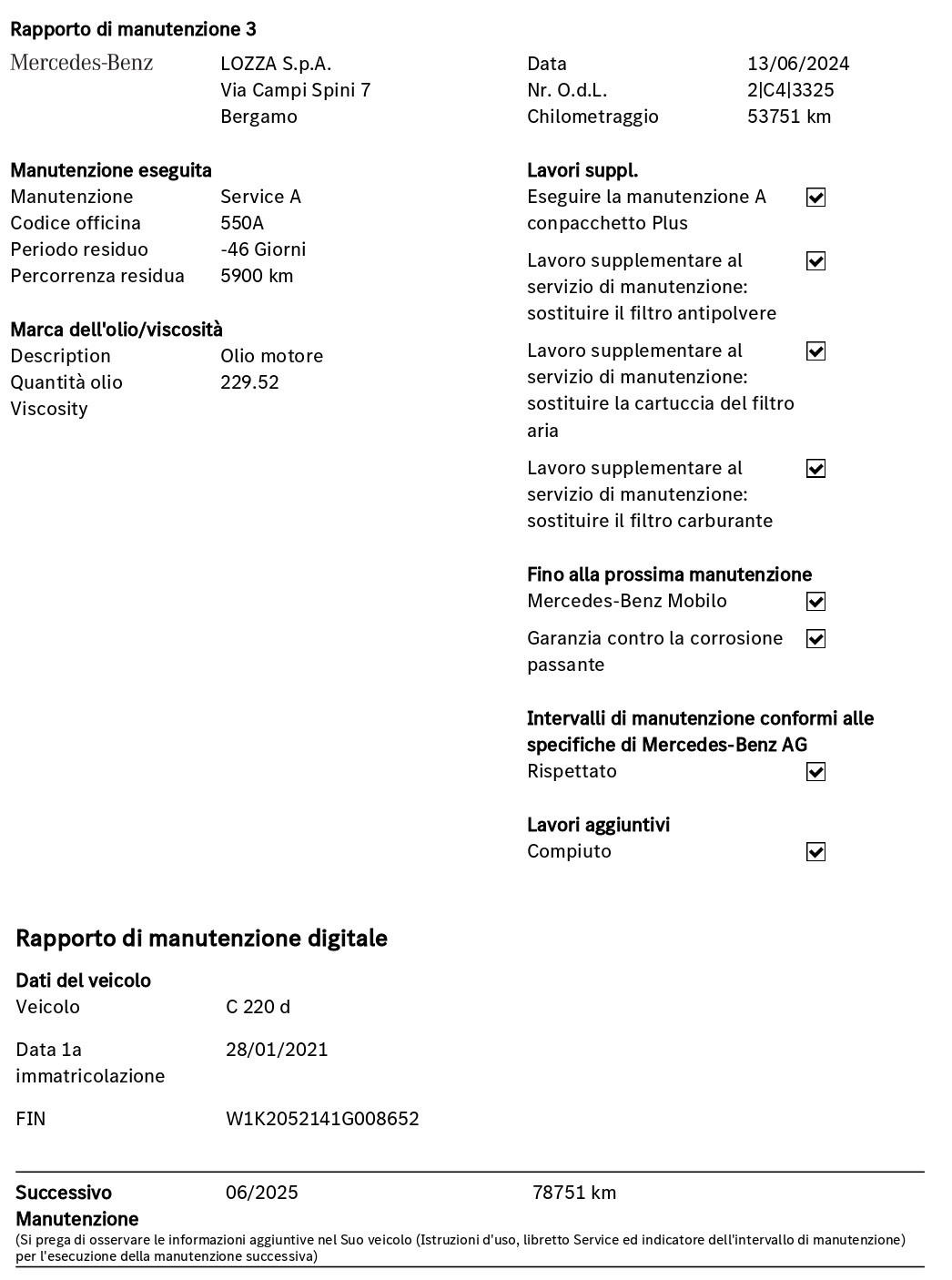 Mercedes-Benz C SW 220 d Sport Plus auto CAMERA+PELLE+APP CONNECT