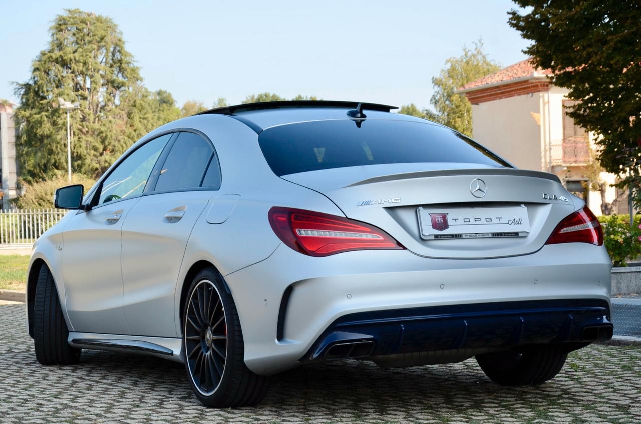 MERCEDES-BENZ CLA AMG 45 4MATIC 381cv AUTO, UFF ITALIANA, EURO 6B, TETTO, NIGHT PACK, SCARICO PERFORMANCE, PERMUTE