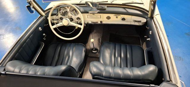 MERCEDES-BENZ 190 SL ***ASI TARGA ORO***BIANCA con PELLE BLU