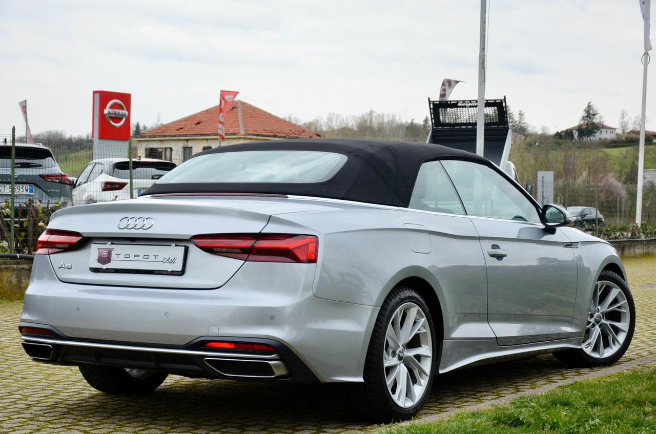 AUDI A5 CABRIO 40 2.0 TDI BUSINESS ADVANCED 190cv S-TRONIC, GARANZIA AUDI, SERVICE AUDI, UFF ITALIANA, RETROCAMERA, FULL LED, PERMUTE