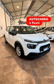 CITROEN C3 1.5 AUTOCARRO 4 POSTI Km 75.000