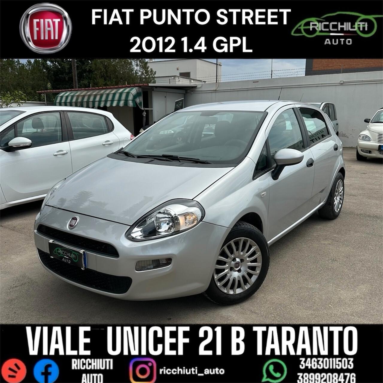 FIAT PUNTO STREET 1.4 GPL 2012 NO GARANZIA