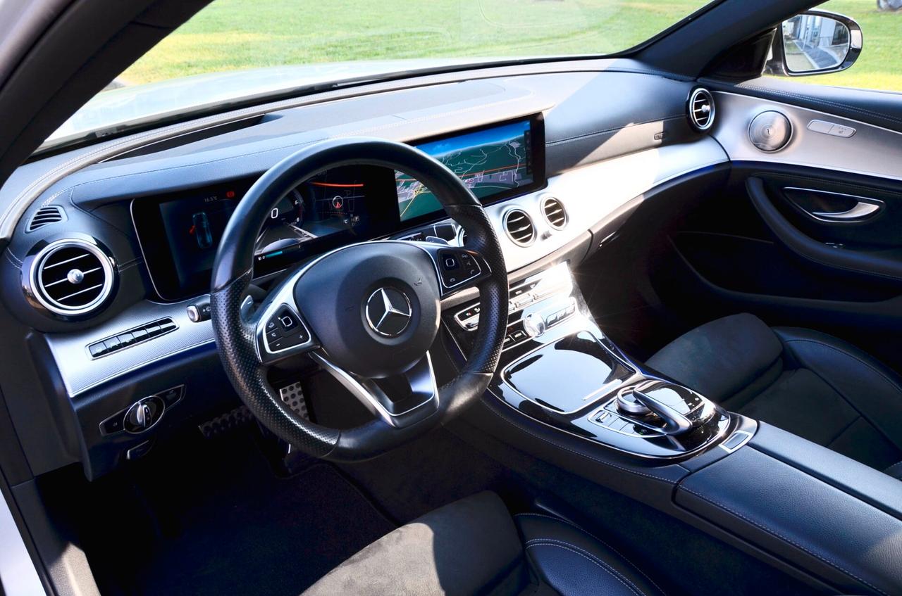 MERCEDES-BENZ E 220d PREMIUM AMG LINE 194cv AUTO, UFF ITALIANA, SERVICE MERCEDES, EURO 6C, HI-FI BURMESTER, MULTIBEAM, RETRO 360°, PERMUTE