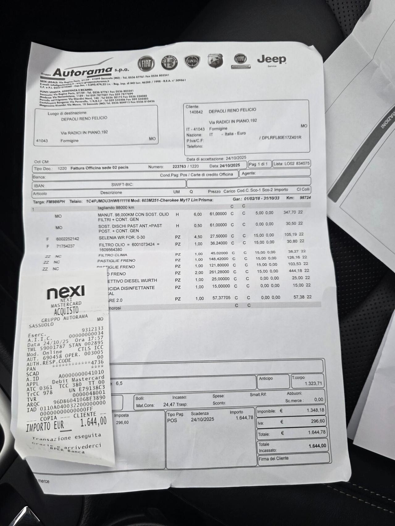 Jeep Cherokee 2.2D 200cv strafull 4WD automatic