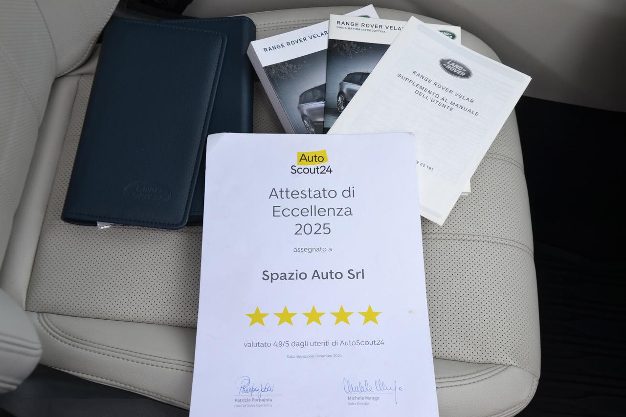 Land Rover Range Velar 2.0D 180CV **PREZZO REALE**TAGLIANDI ROVER***