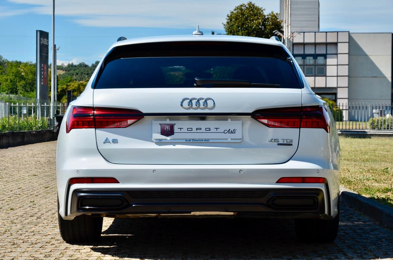 AUDI A6 AVANT 45 3.0 TDI MHEV S-LINE INT+EXT QUATTRO 231cv TIPTRONIC, SERVICE AUDI, EURO 6D, BLACK PACK, MATRIX, BANG & OLUFSEN, GANCIO TRAINO, PERMUTE