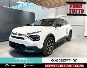 Citroën e-C4 motore elettrico 136 CV Shine