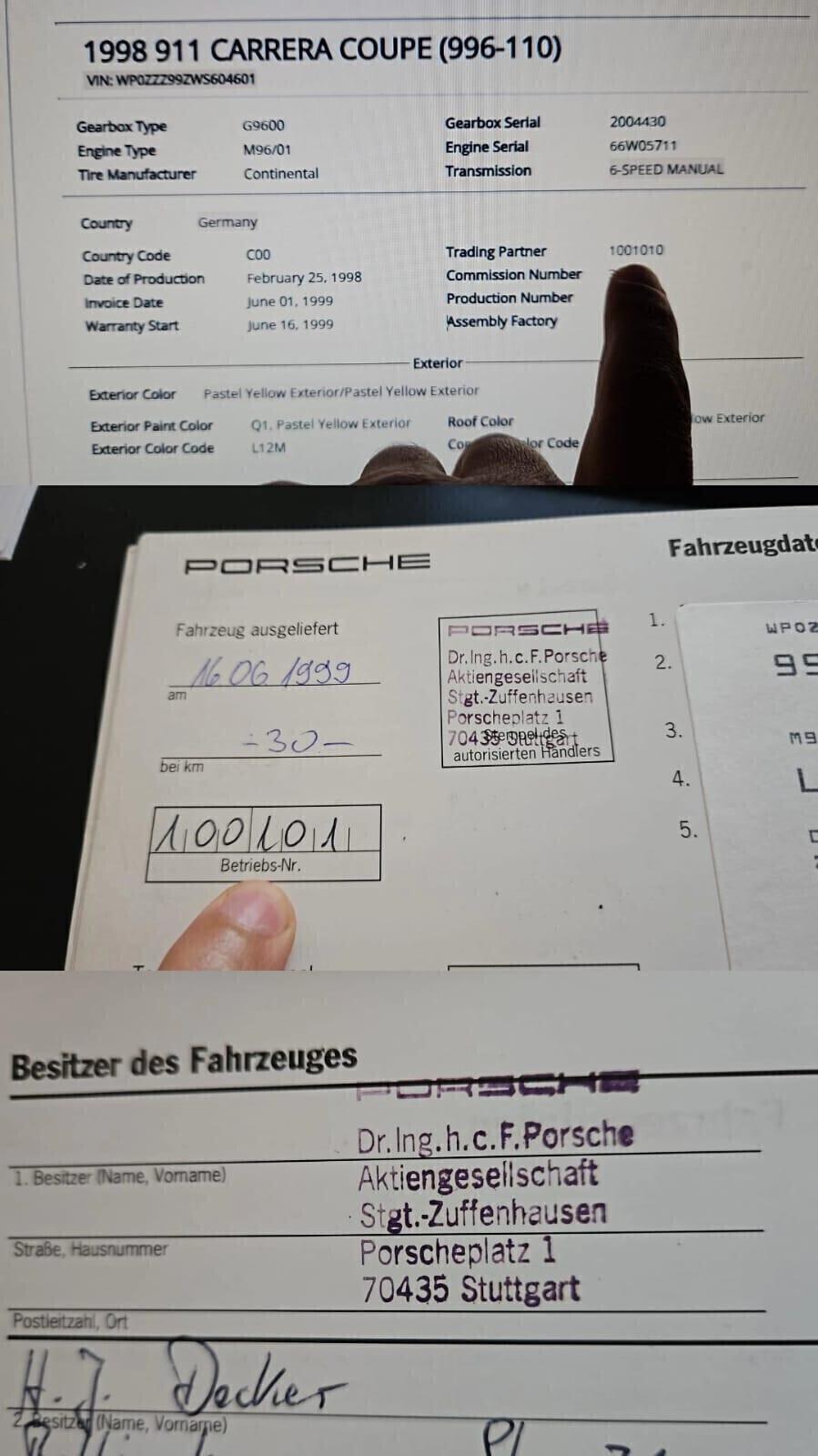 Porsche 911 Porsche 996 Aerokit, "Factory-Owned"