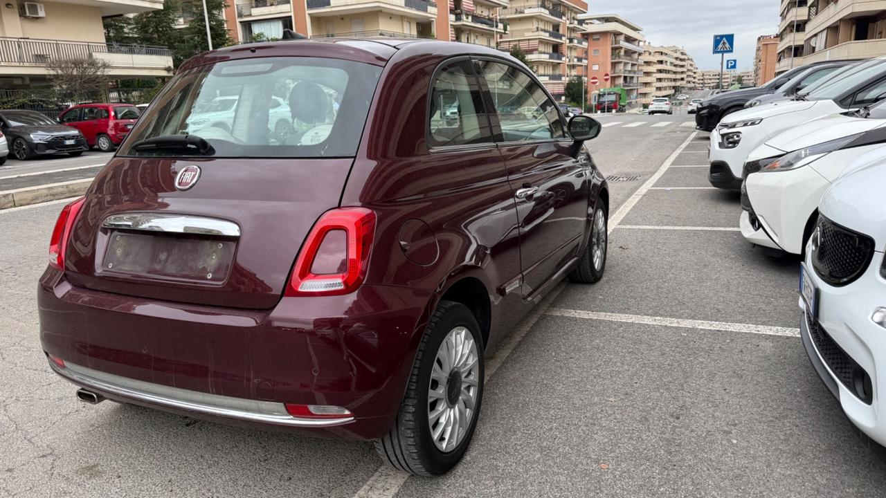 Fiat 500 1.2 Lounge LED CAR PLAY PANORAMA CERCHI 15 PDC BLUETOOTH