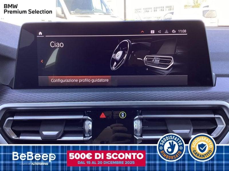 BMW X3 XDRIVE20D MHEV 48V MSPORT AUTO