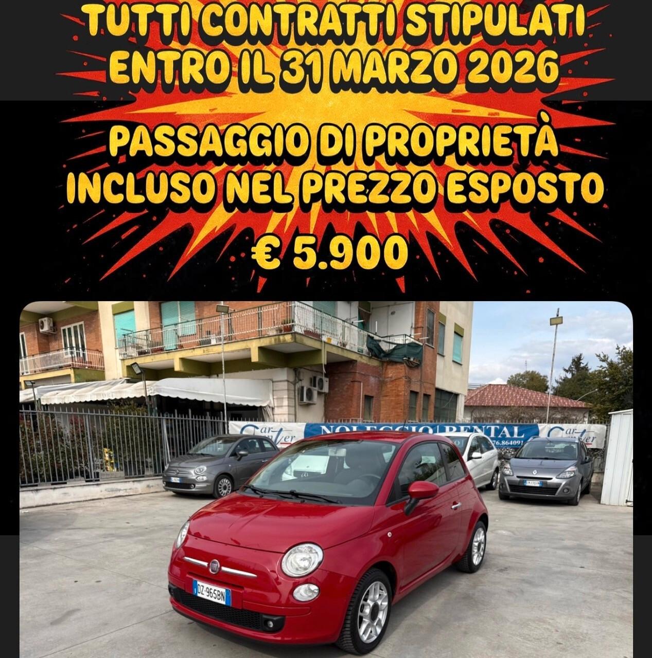 500 1.3 DIESEL 75CV ANNO 2010 179.000KM-CONSUMI BASSI