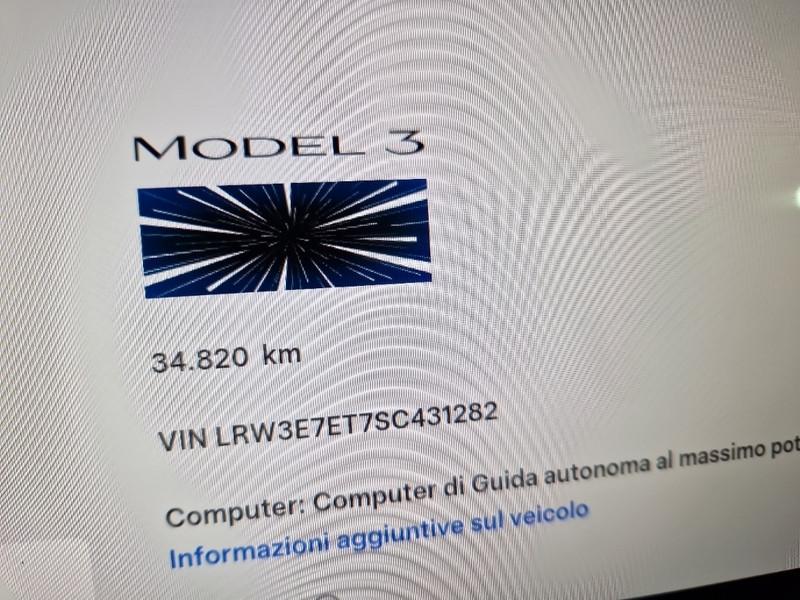 TESLA MODEL 3 75 KWH PERFORMANCE DUAL MOTOR 4 PORTE BERLINA