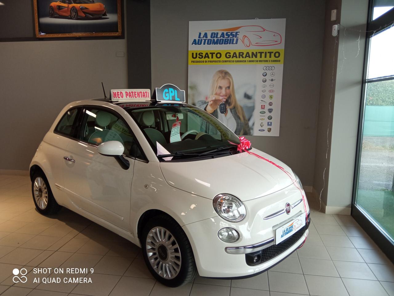 Fiat 500 1.2 Lounge 51KW GPL 3P TETTO PANORAMICO