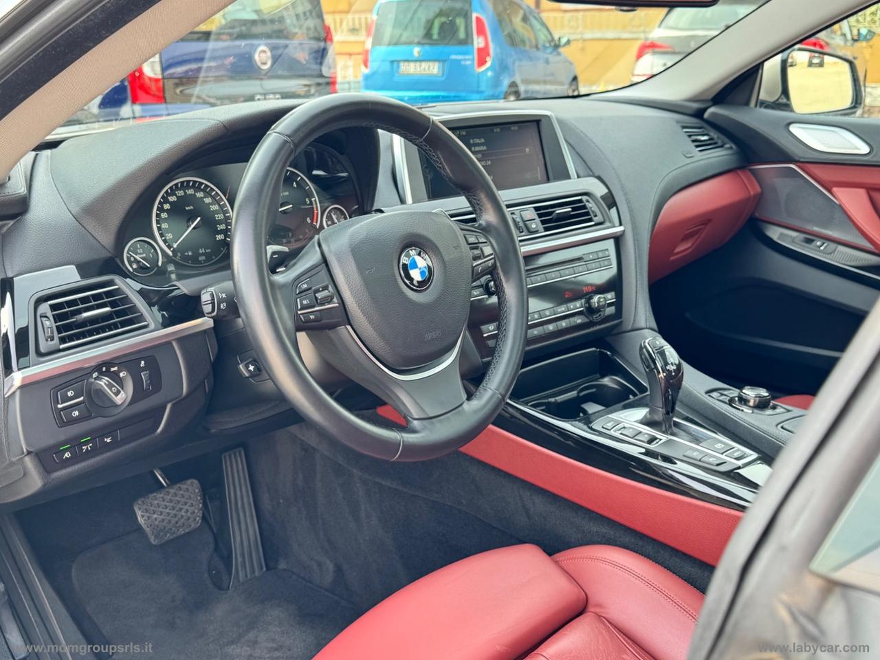 BMW 640d Gran Coupé Futura BANG AND OLUFSEN *TETTO* *INTERNO ROSSO* head-up