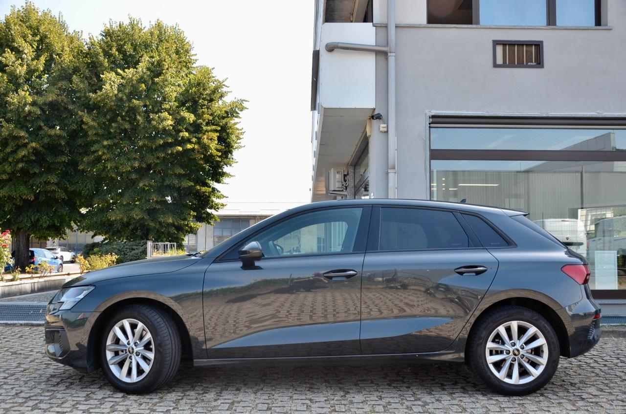 AUDI A3 SPORTBACK 35 1.5 TFSI BUSINESS 150cv MANUALE, PARI AL NUOVO, UNICOPROPRIETARIO, IVA ESPOSTA, SERVICE AUDI, UFF ITALIANA, BOLLO 6/27, PERMUTE