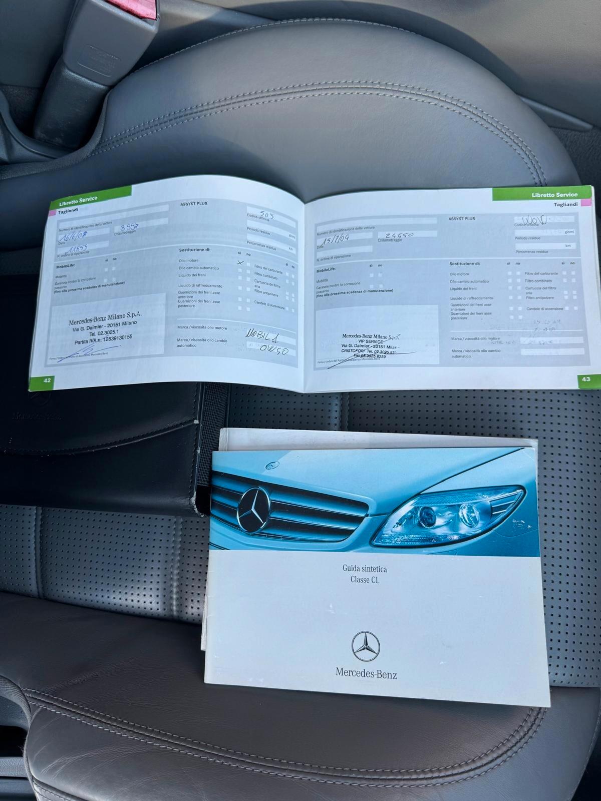 Mercedes-benz CL 63 AMG V-Max, UFFICIALE ITALIANA, SERVICE COMPLETO MERCEDES, UNIPRO RARA, UNICA