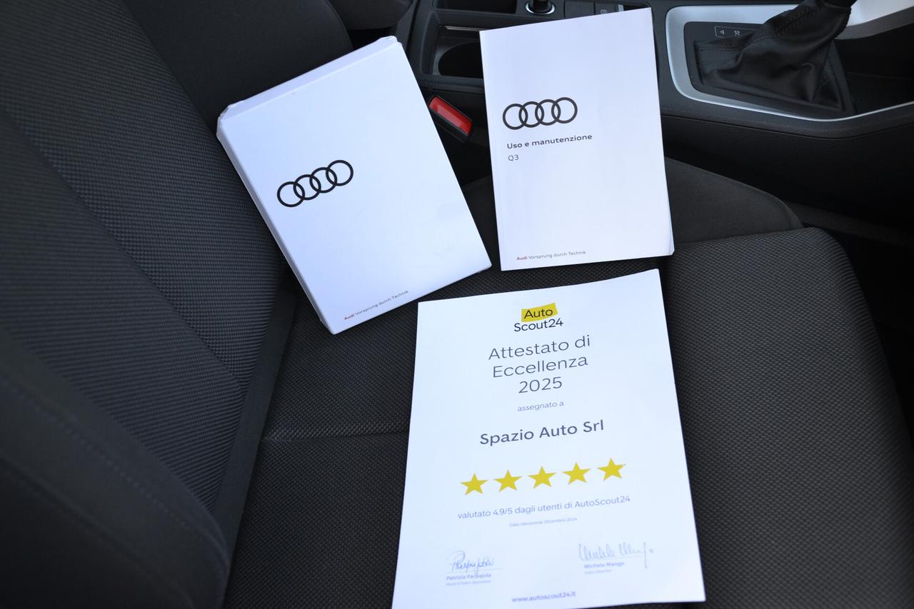 Audi Q3 45 1.4 TFSI 245CV PLUG-IN SPORTBACK **PREZZO VERO