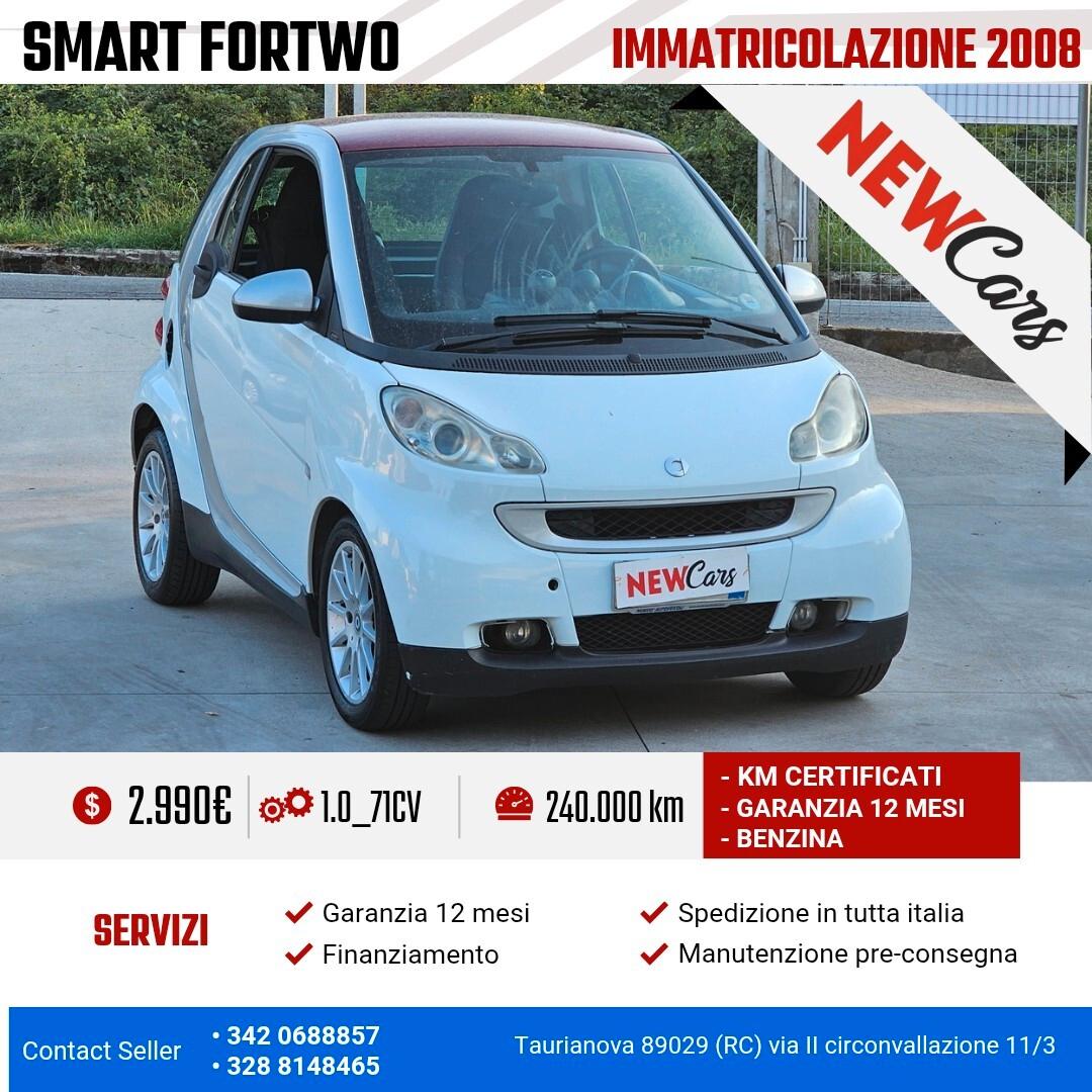 Smart ForTwo 1000 52 kW coupé passion