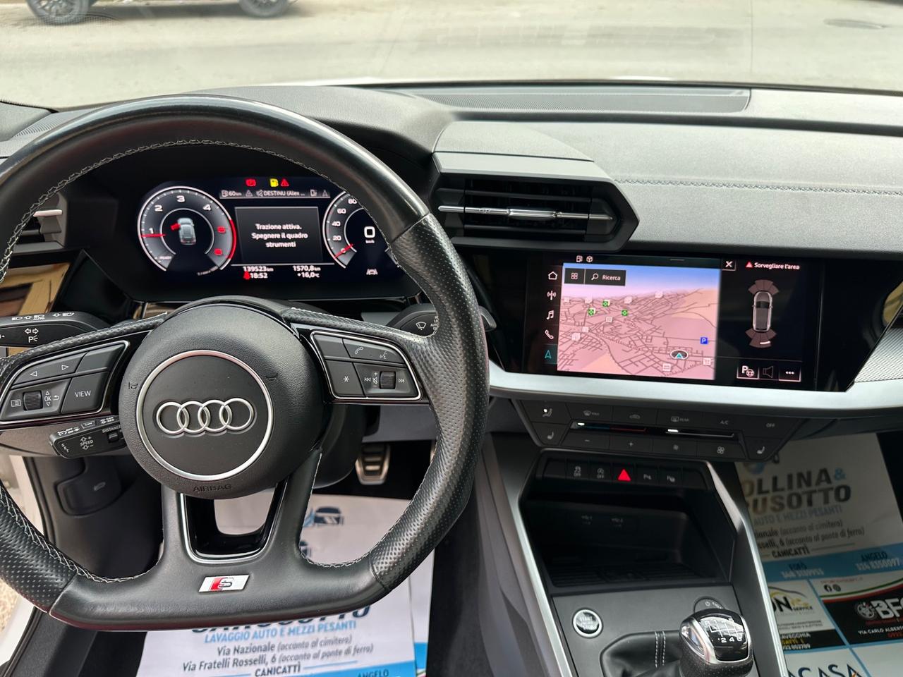 Audi A3 SPB 35 TDI S line 2/2022 KM 139535 CERT 1PROP