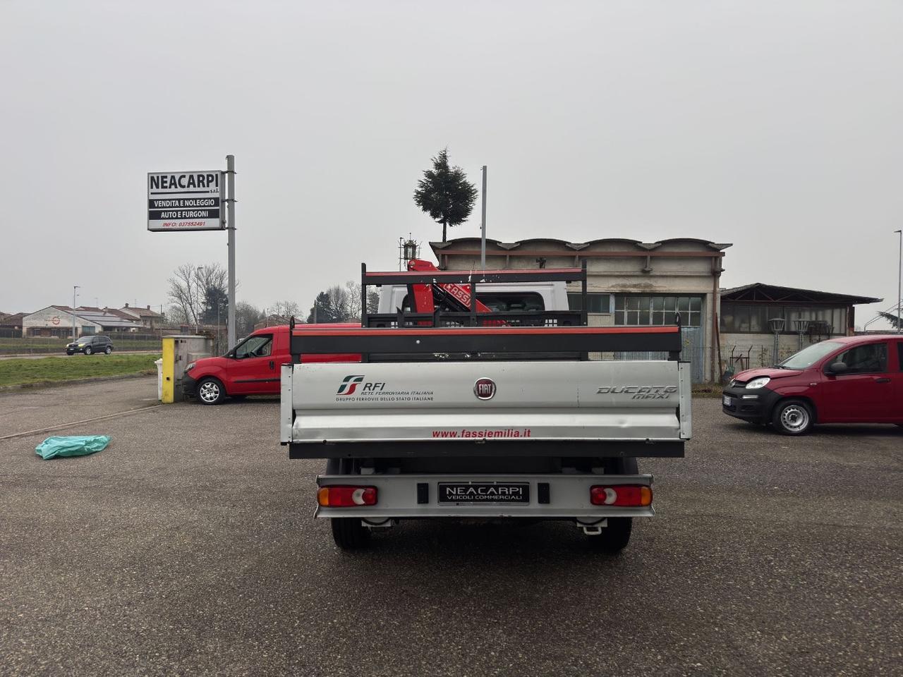 Fiat Ducato MAXI 2.3 MJT 130CV CASSONE GRU FASSI DOPPIA CABINA