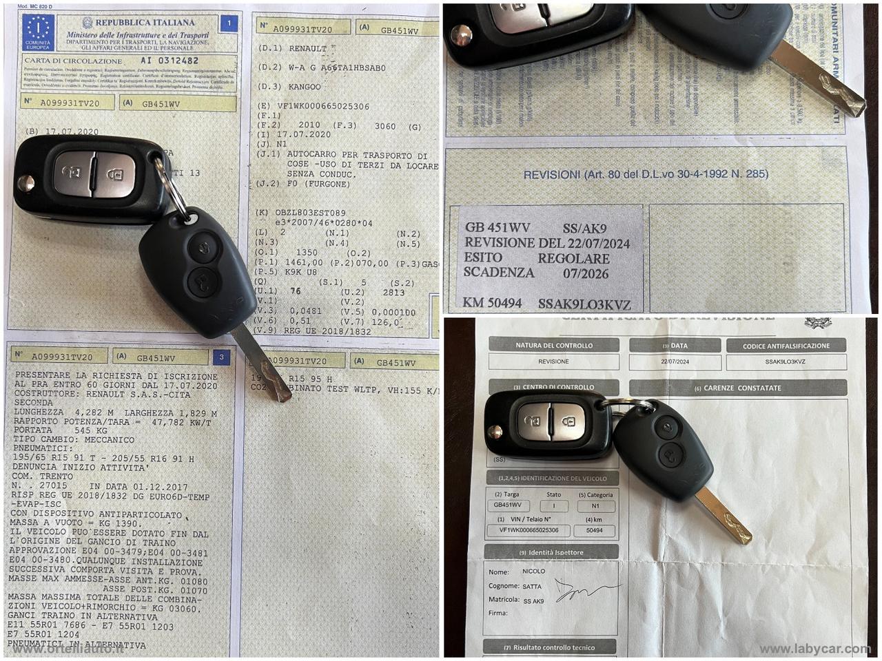 RENAULT Kangoo Blue dCi 8V 95 CV 5p. Limited2 IVA DEDUCIBILE