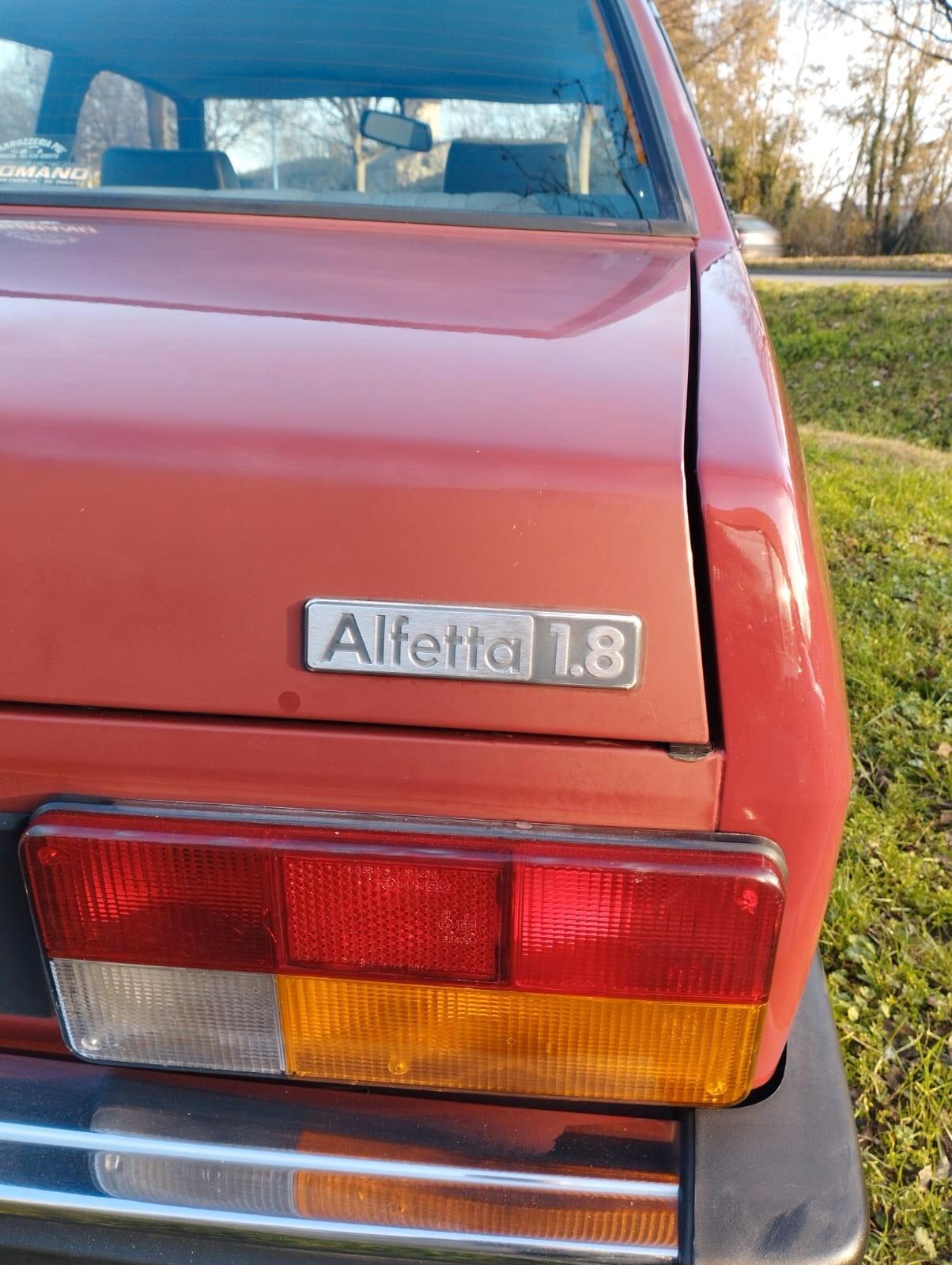 Alfa Romeo Alfetta Ultima Serie 1.8 cc già certificata ASI