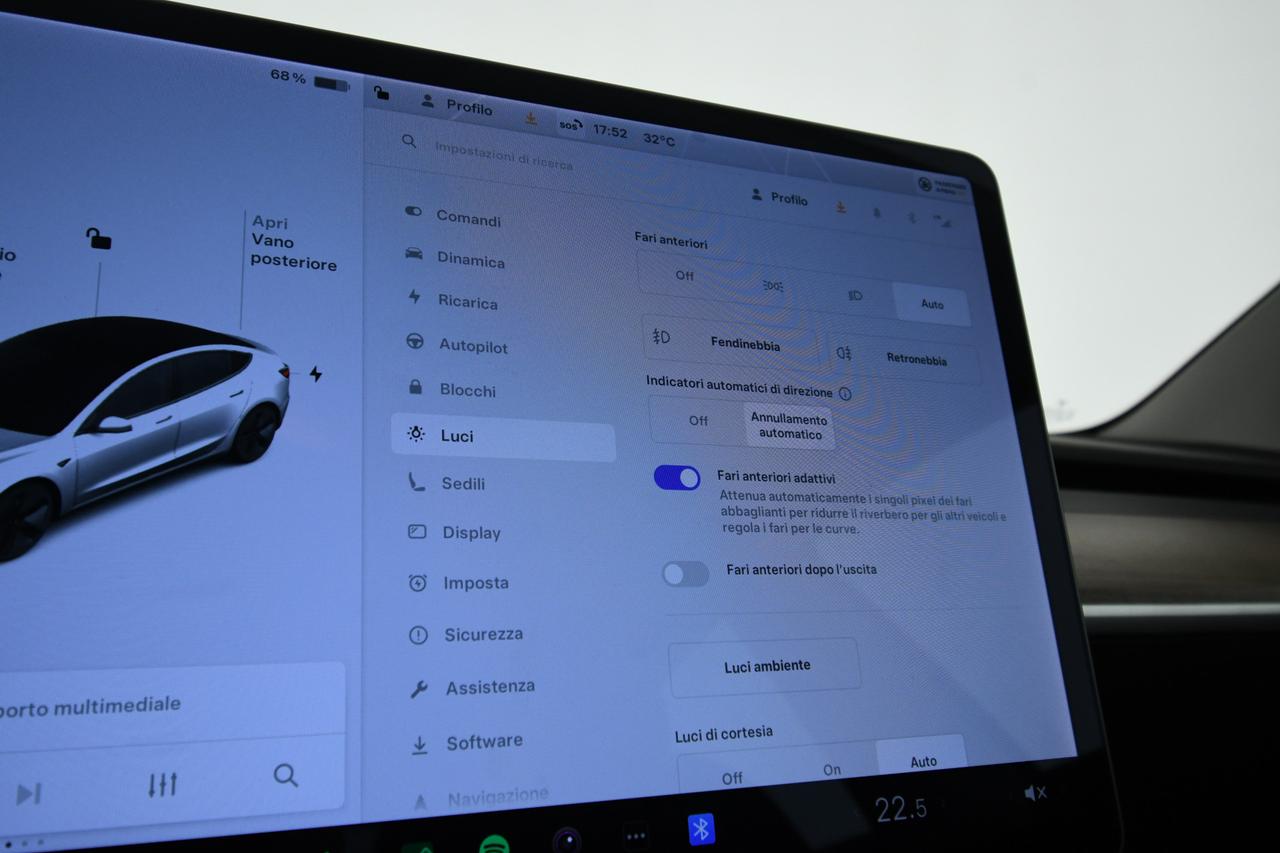TESLA Model 3 Long Range Dual Motor awd PILOTA AUTOMATCO+PELLE+C18"