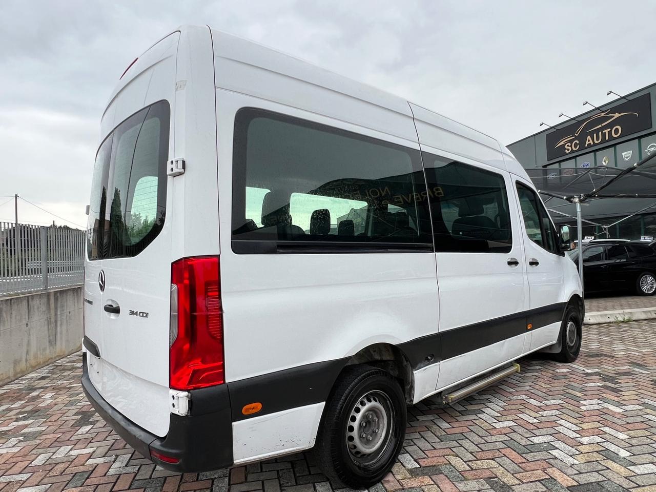 Mercedes-benz Sprinter K37/35 319 CDI 9 Posti Tetto Alto 7 P. Medio