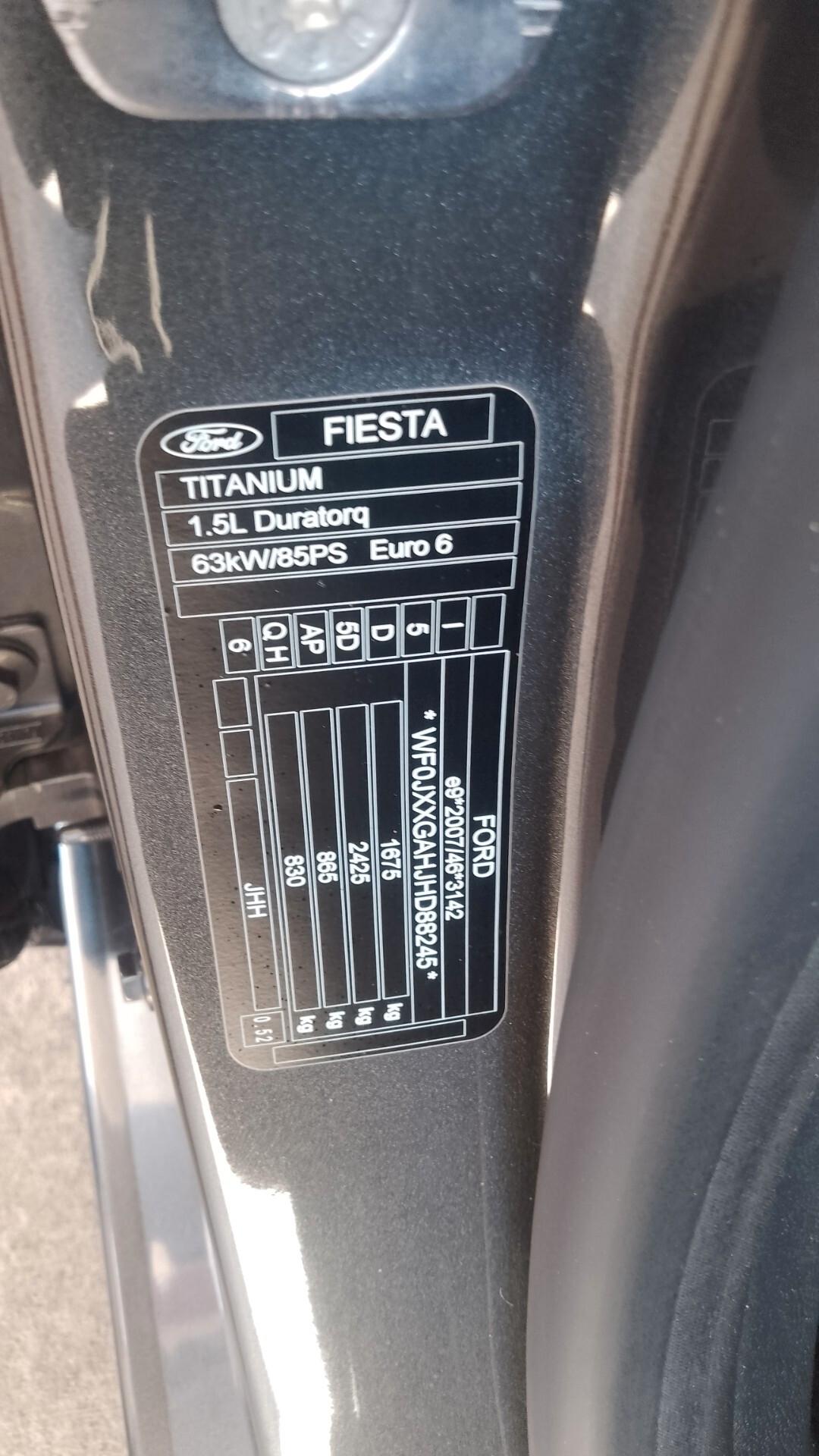 Ford Fiesta 1.5 TDCi TITANIUM 90milakm 2018 nuova