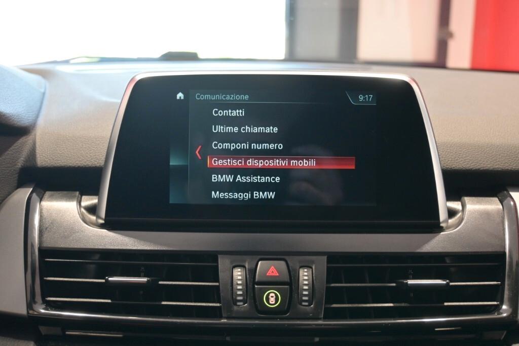 BMW 216D ACTIVE TOURER 116CV STEPTRONIC BUSINESS ADVANTAGE ( FARI LED - PELLE - CRUISE - NAVI - PARK ASSISTANT - TELECAMERA POST. )