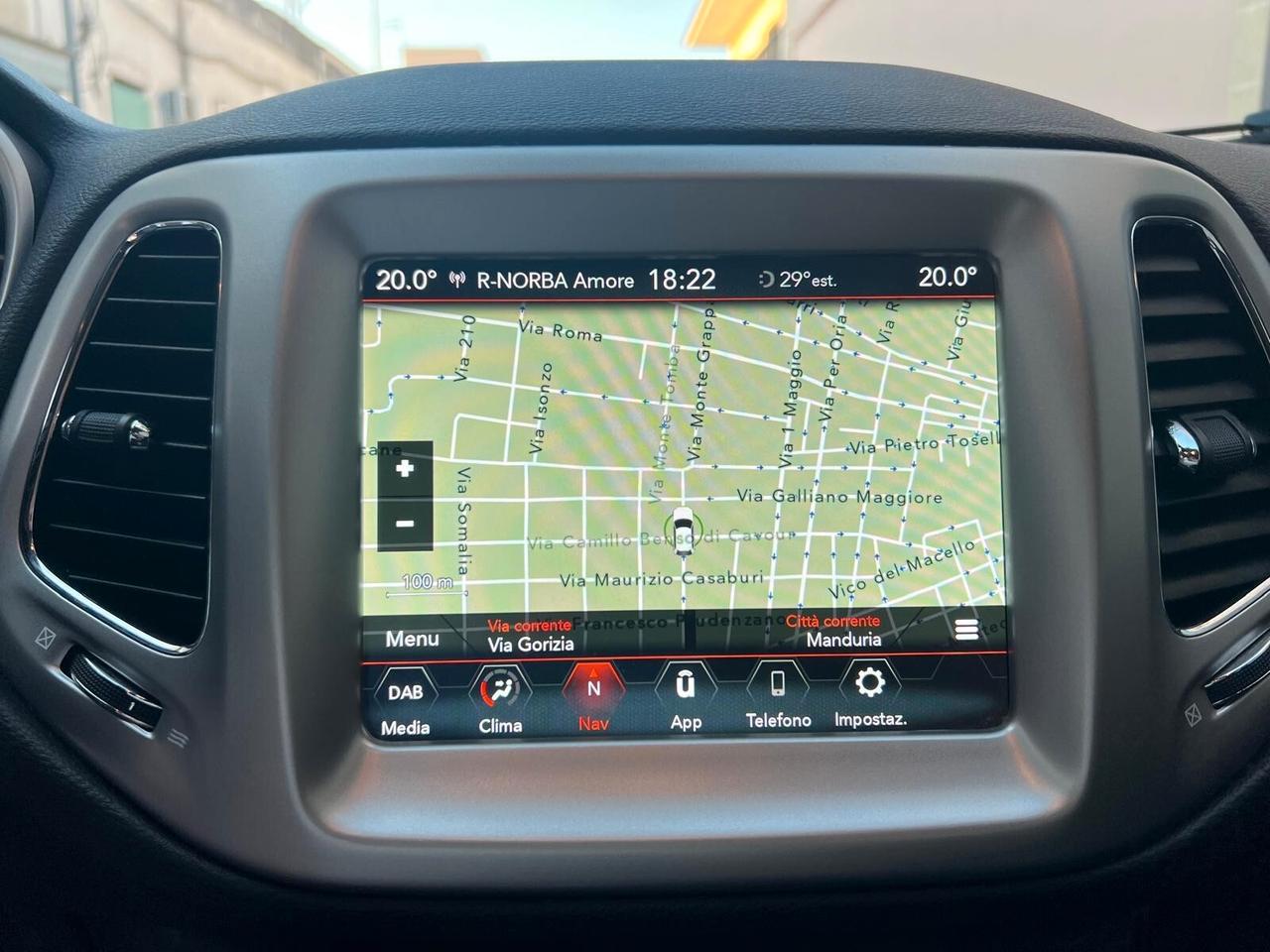 JEEP COMPASS 1.6 MJT LONGITUDE 120CV PELLE NAVI CAM ANNO 2020