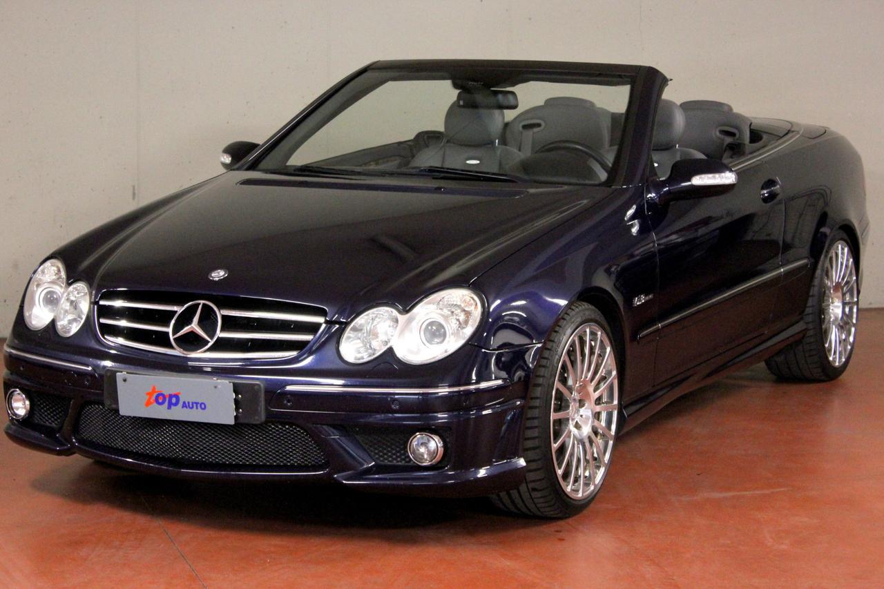 Mercedes CLK 63 AMG V8 481 CV CABRIO CERCHI 19" 6300 CCM! UNICA!