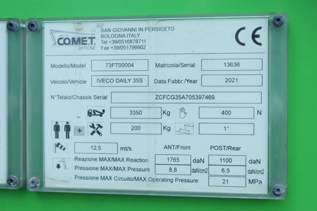 IVECO Daily 35S14 Cabinato, PIATTAFORMA AEREA, CESTELLO