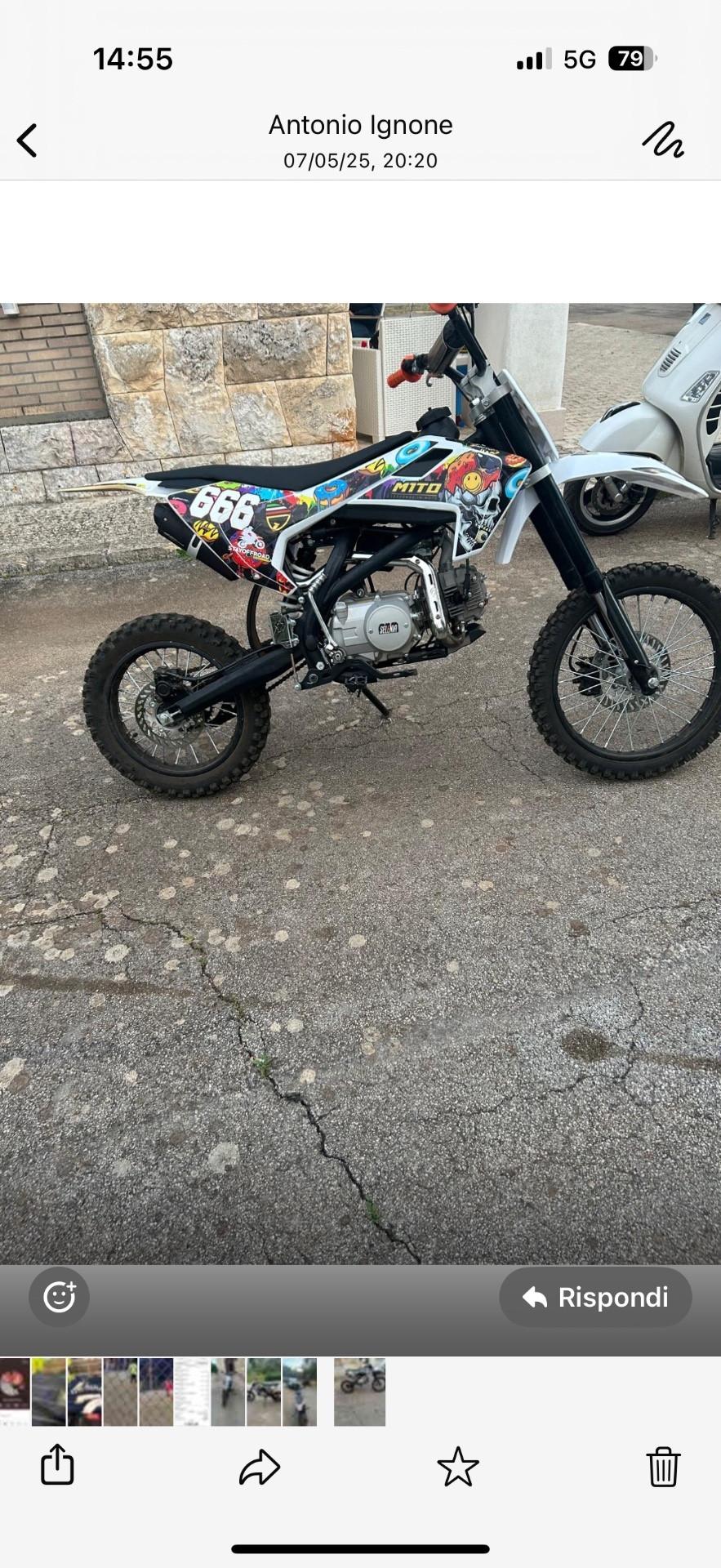 Pit Racing 125 PIT BIKE 4 TEMPI ANNO 2024 , 134 ORE DI UTILIZZO