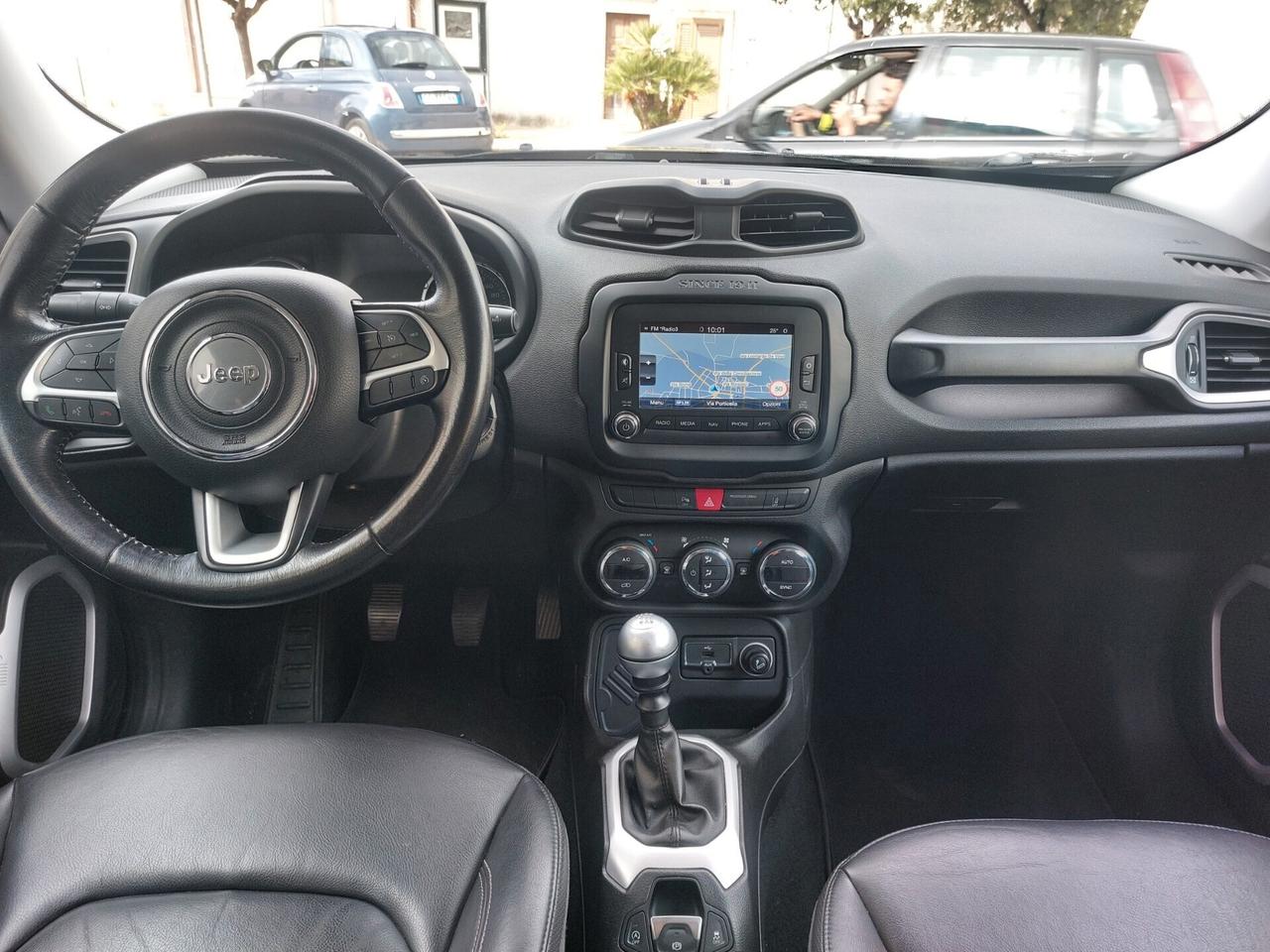 JEEP RENEGADE LIMITED TOP 1.6 MJT 120CV STRAFULL PELLE TOTALE NAVI, SENSORI PERFETTA