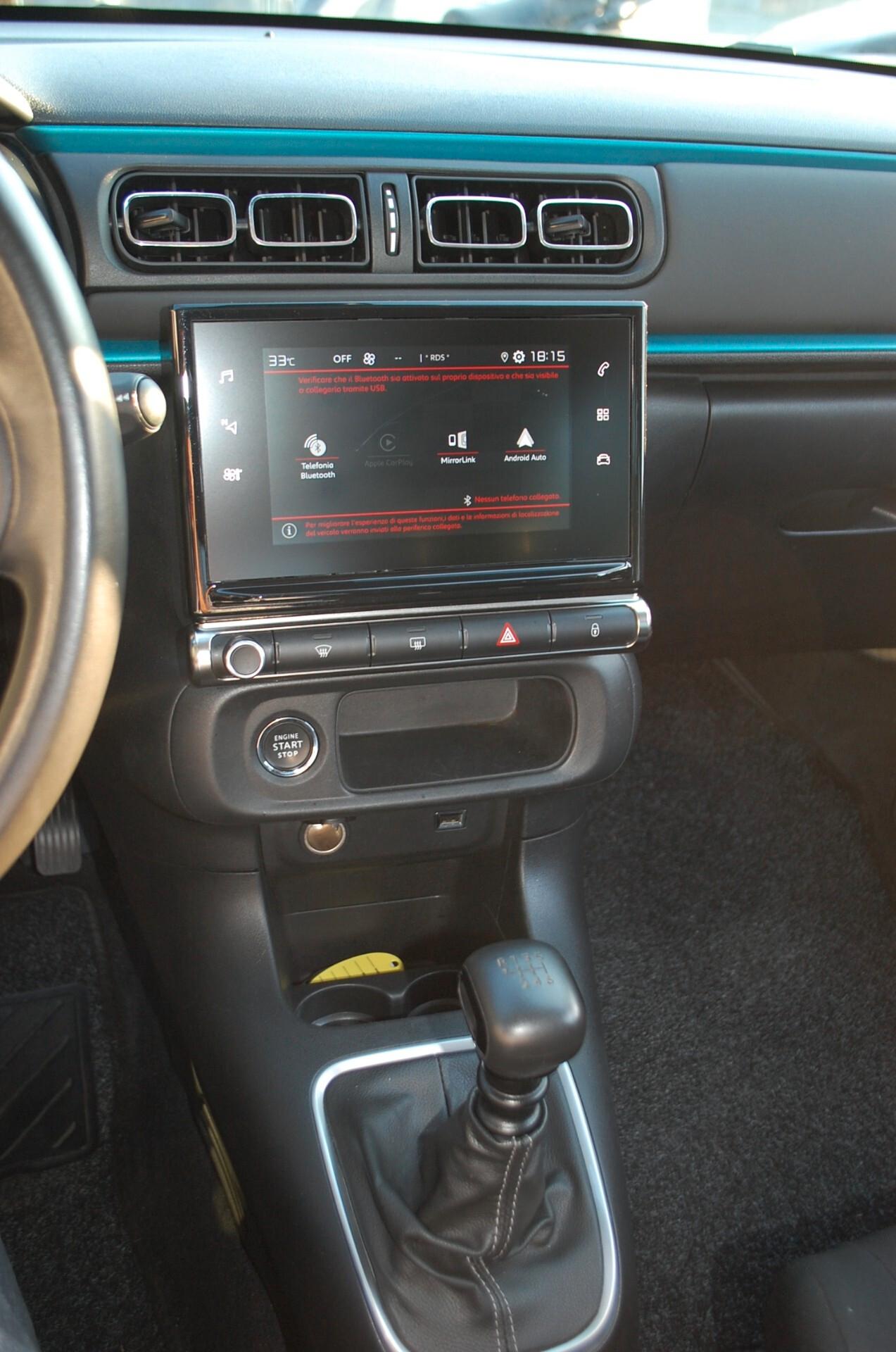 Citroen C3 1.5 bluehdi 102CV Shine Pack S&S Uff Italy USB