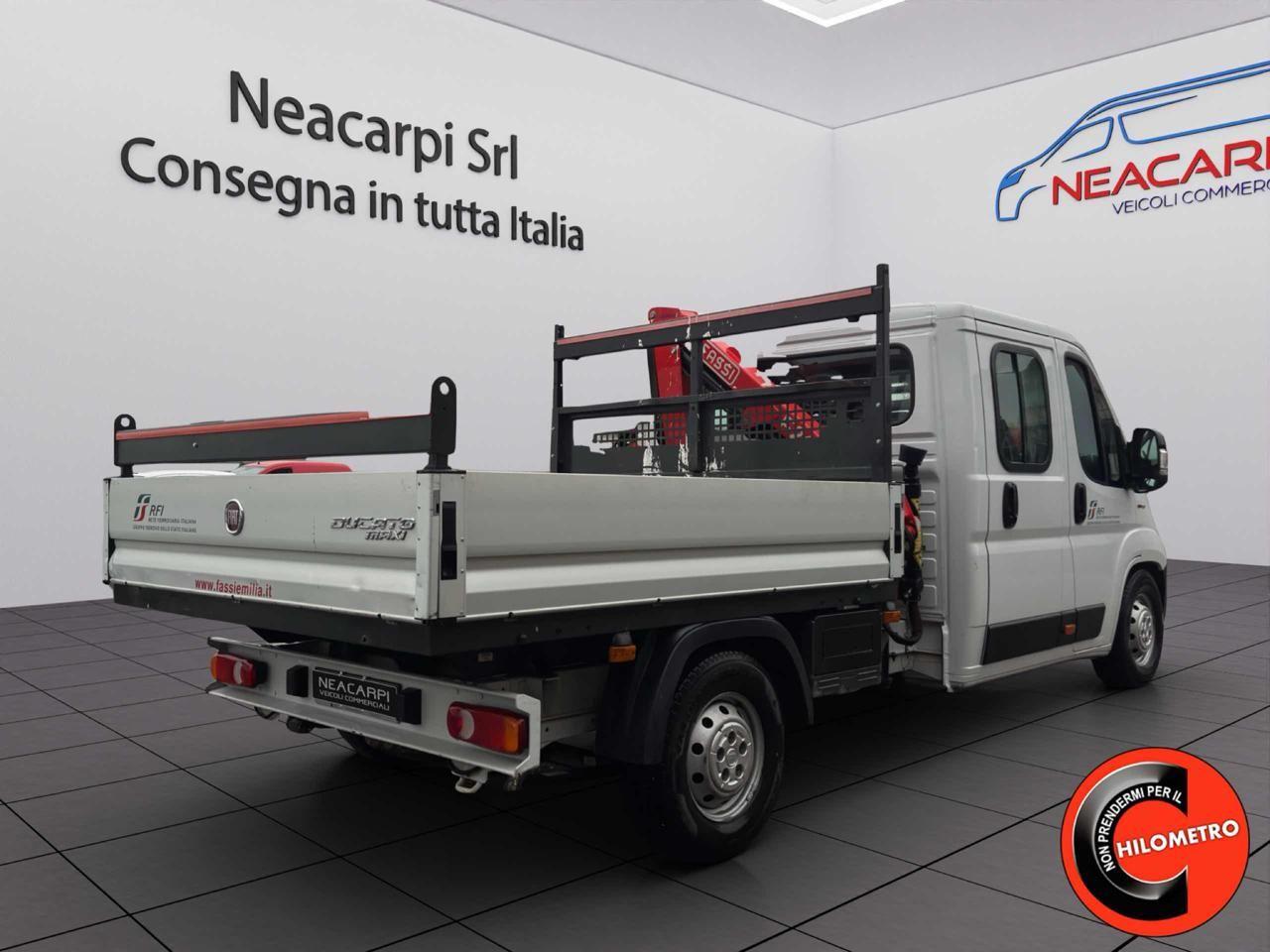 Fiat Ducato MAXI 2.3 MJT 130CV CASSONE GRU FASSI DOPPIA CABINA