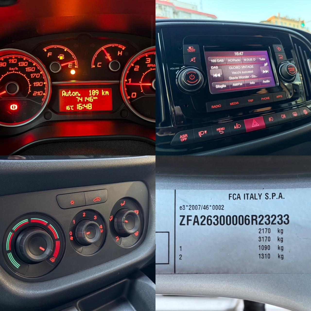 Fiat Doblo 1.3 Mjt 95cv 5posti AUTOCARRO N1 - SOLO 74.146km