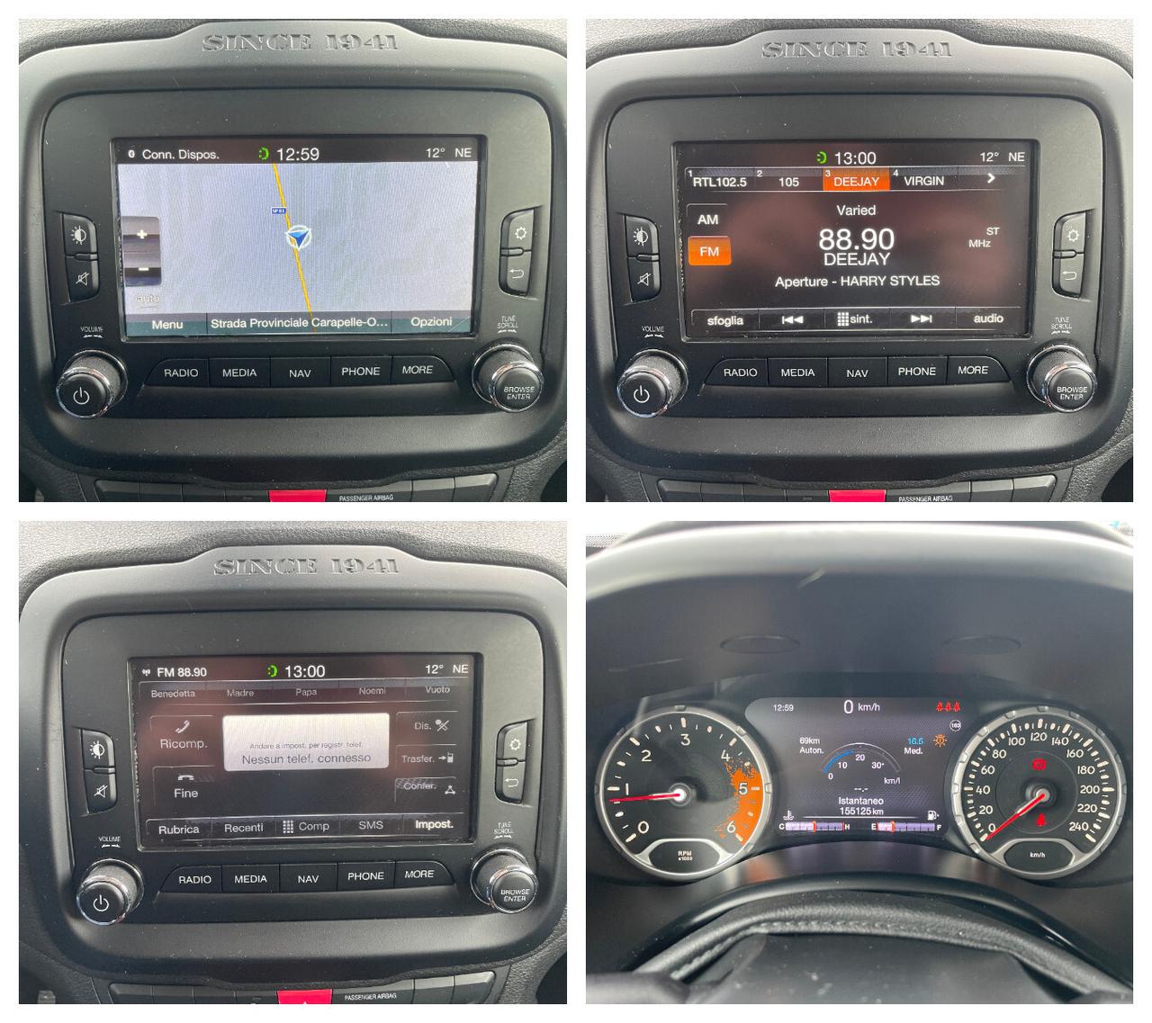 Jeep Renegade 2.0 Mjt 140CV 4WD Limited-NAVIGATORE-RETROCAMERA-PELLE