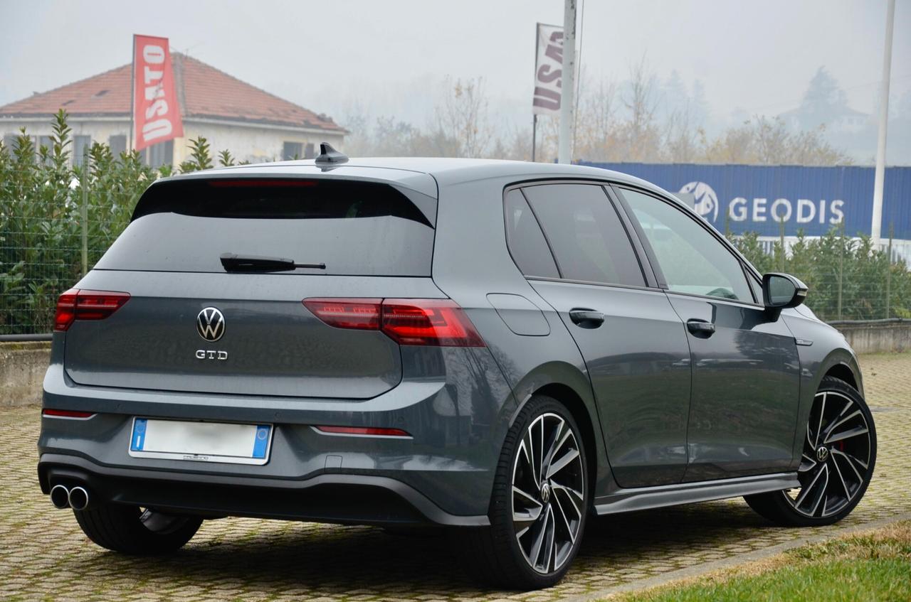 VOLKSWAGEN GOLF GTD 2.0 TDI 200cv DSG 5p. SERVICE UFF VW, UFF ITALIANA, EURO 6D, FARI IQ LED, APPLE ANDROID, 19", PERMUTE