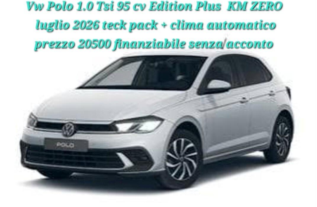 Volkswagen Polo 1.0 TSI Edition Plus KM ZERO a € 312 mese