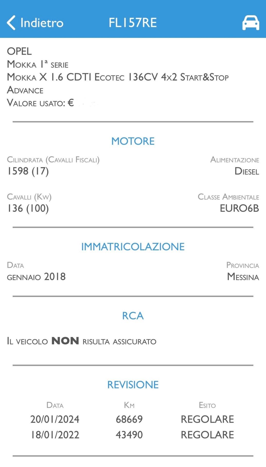 Opel Mokka X 1.6 CDTi 136 Cv S&S - 2018