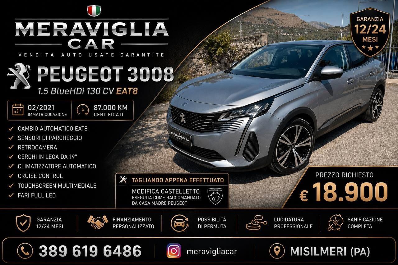 Peugeot 3008 2021 1500 130 EAT8 Crossway
