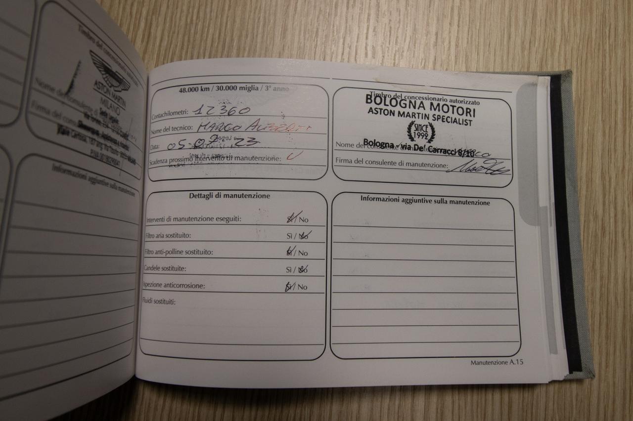 Aston Martin DB11 Coupe 4.0 V8 Auto 510cv Tagliandi Ufficiali Aston