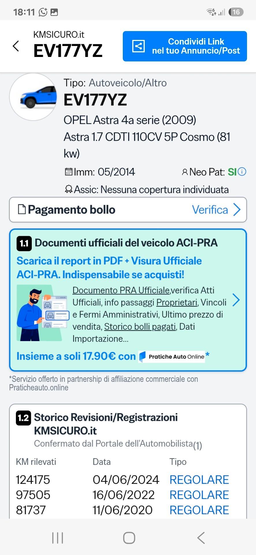 Opel Astra 1.7D Cosmo sport garantita 12M