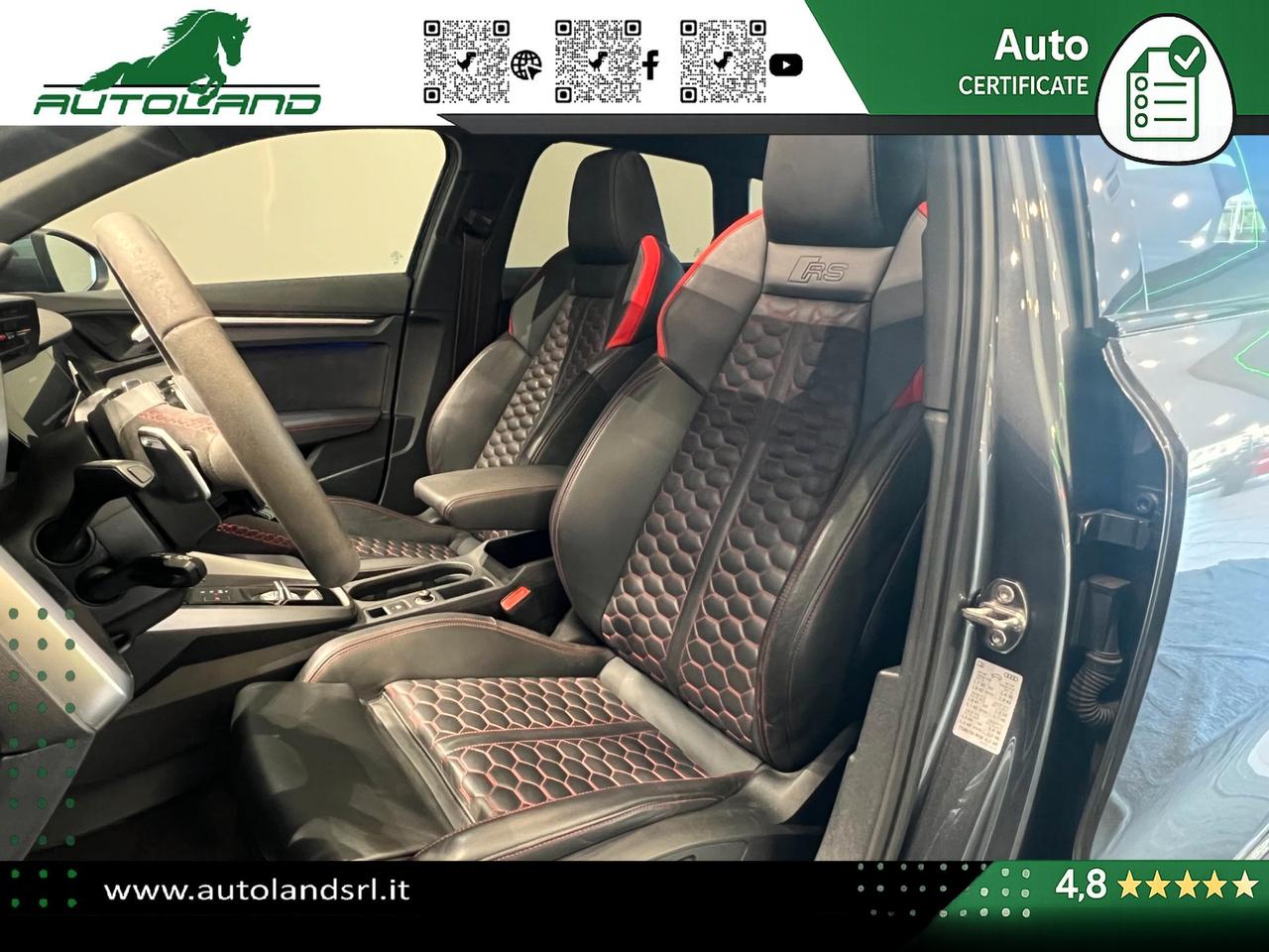 Audi RS3 Sportback 2.5 tfsi quattro s-tronic TETTO - MATRIX- B&O - MASSAGGIO - ACC