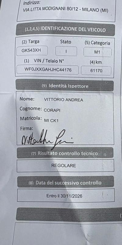 Ford Fiesta 5 Porte 5p 1.1 BENZ 85 CV Titanium OK NEOPATENTATI