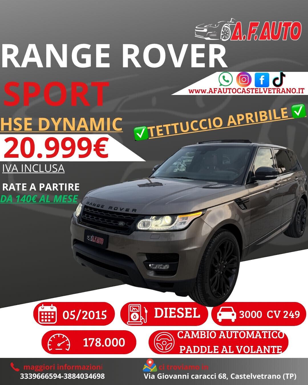 Land Rover Range Sport 3.0 TDV6 HSE Dynamic