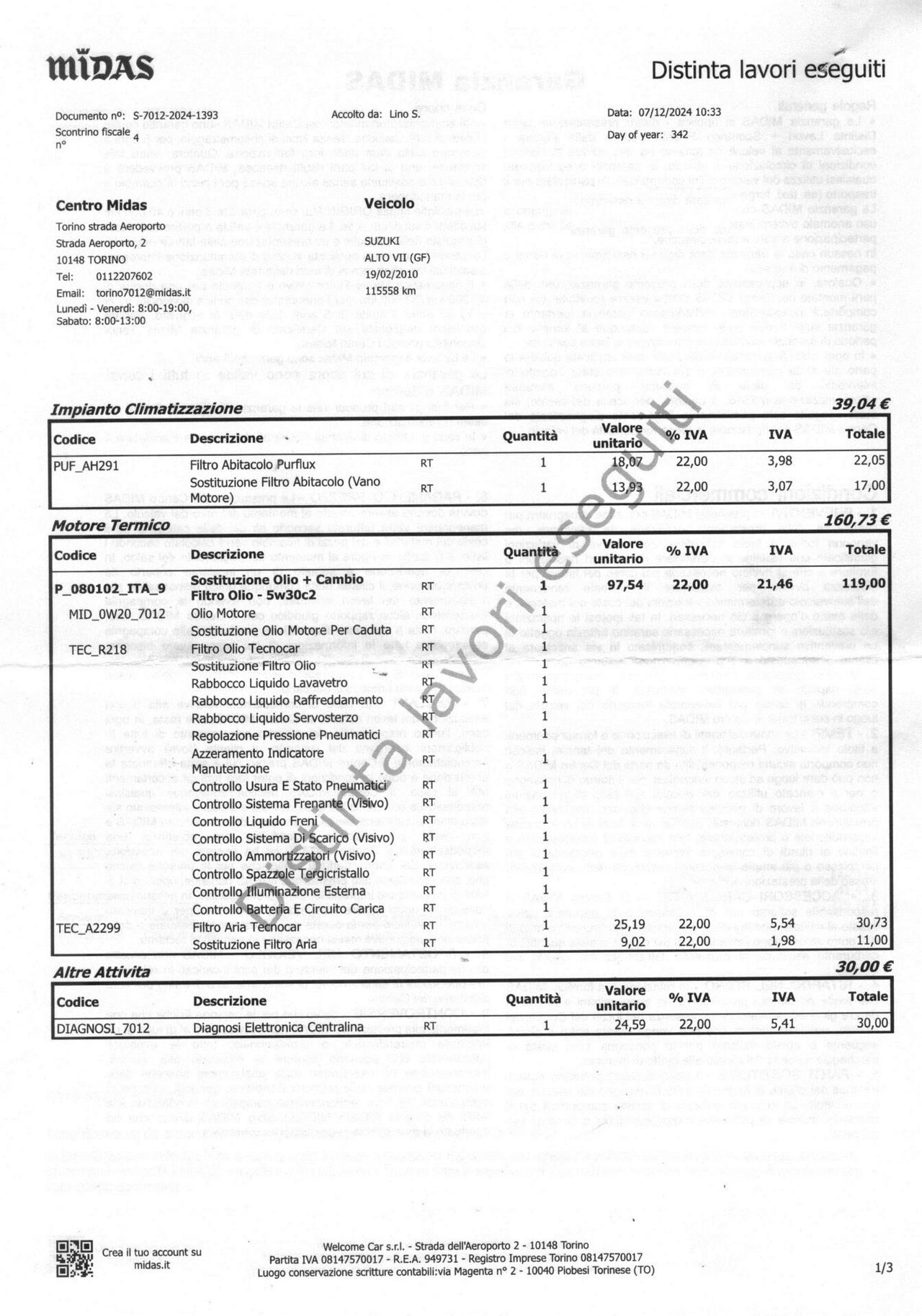 Suzuki Alto GPL Casa Madre 2030 130600Km