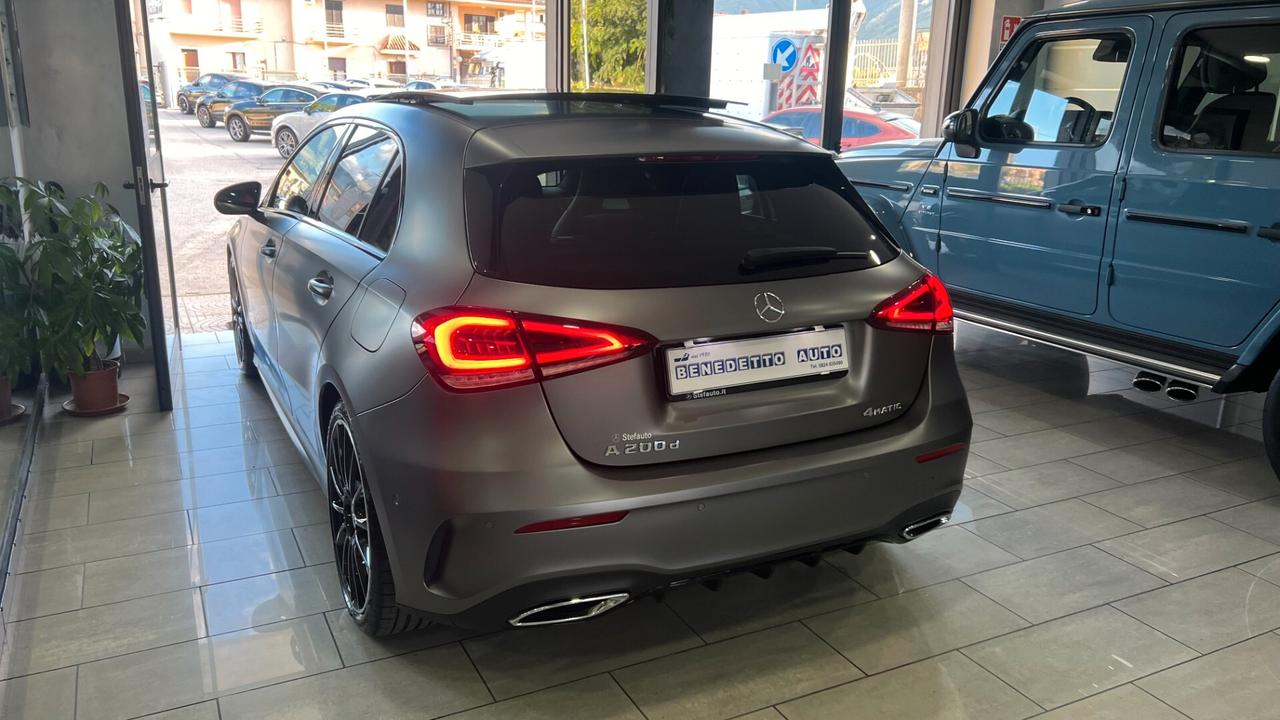 MERCEDES CLASSE A 200 D AMG 4 MATIC TETTO GRIGIO OPACO